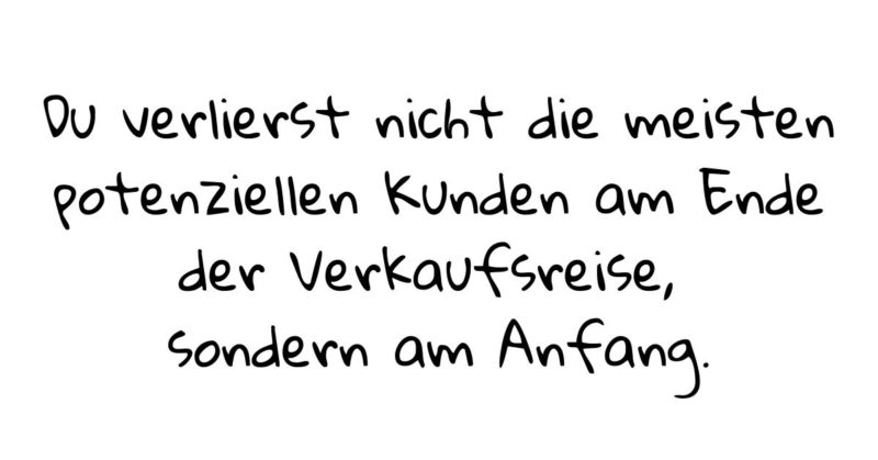 anfang verlieren